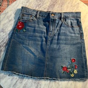 J. Crew Floral Embroidered Mini